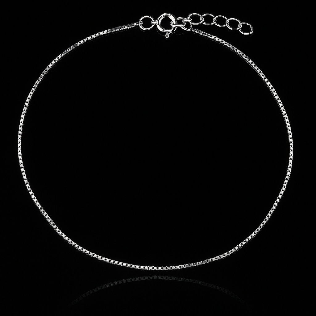 Tornozeleira em Prata 925 Veneziana