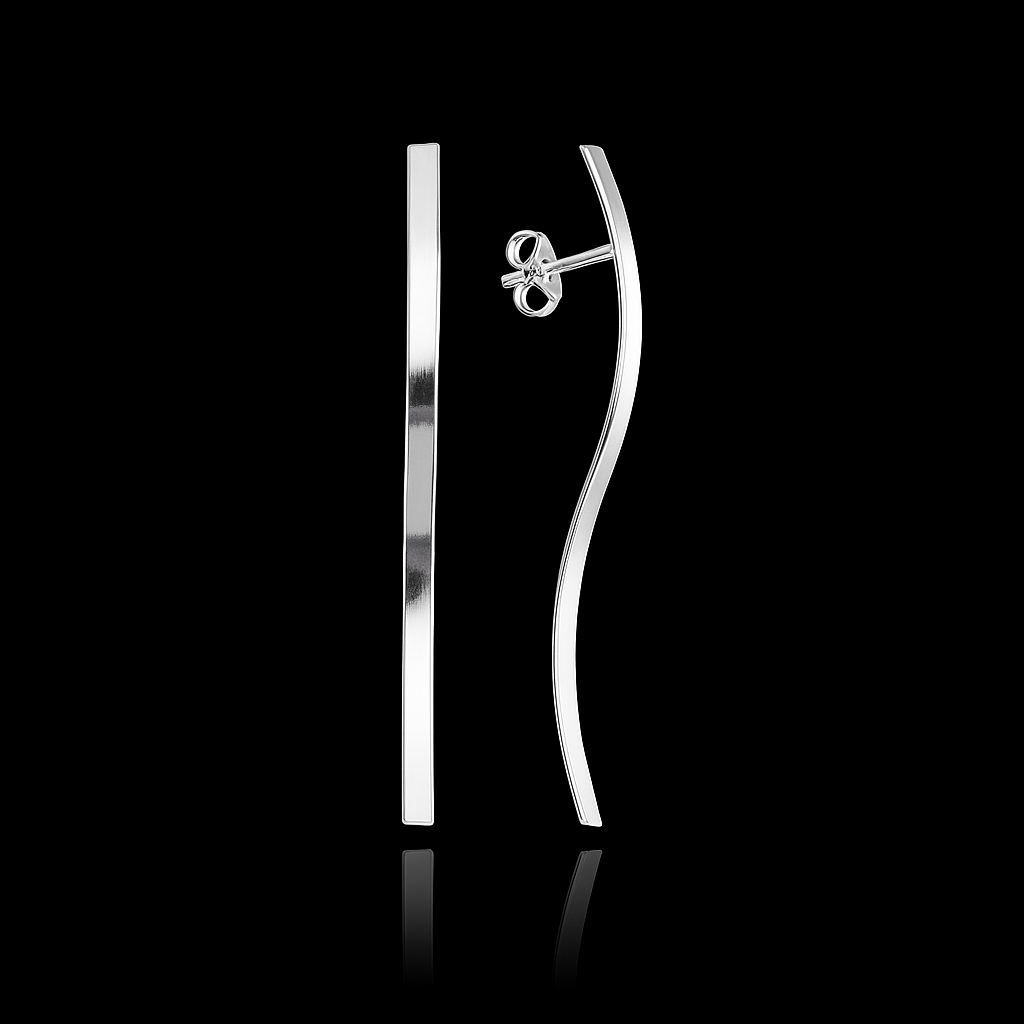 Brinco em Prata 925 Fio Laminado