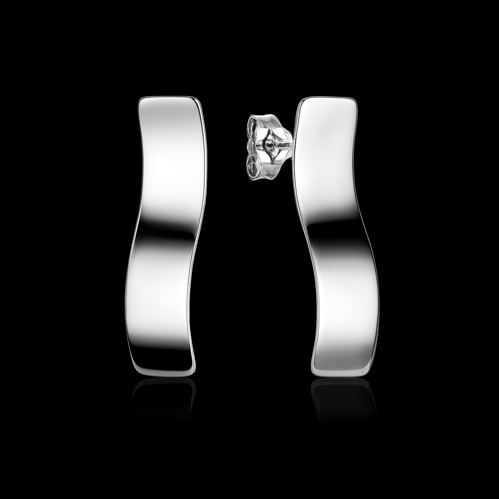 Brinco em Prata 925 Wavy