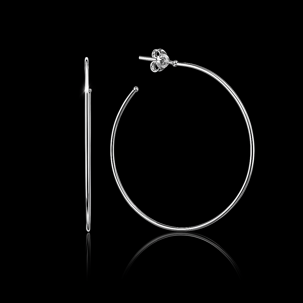 Brinco Argola em Prata 925