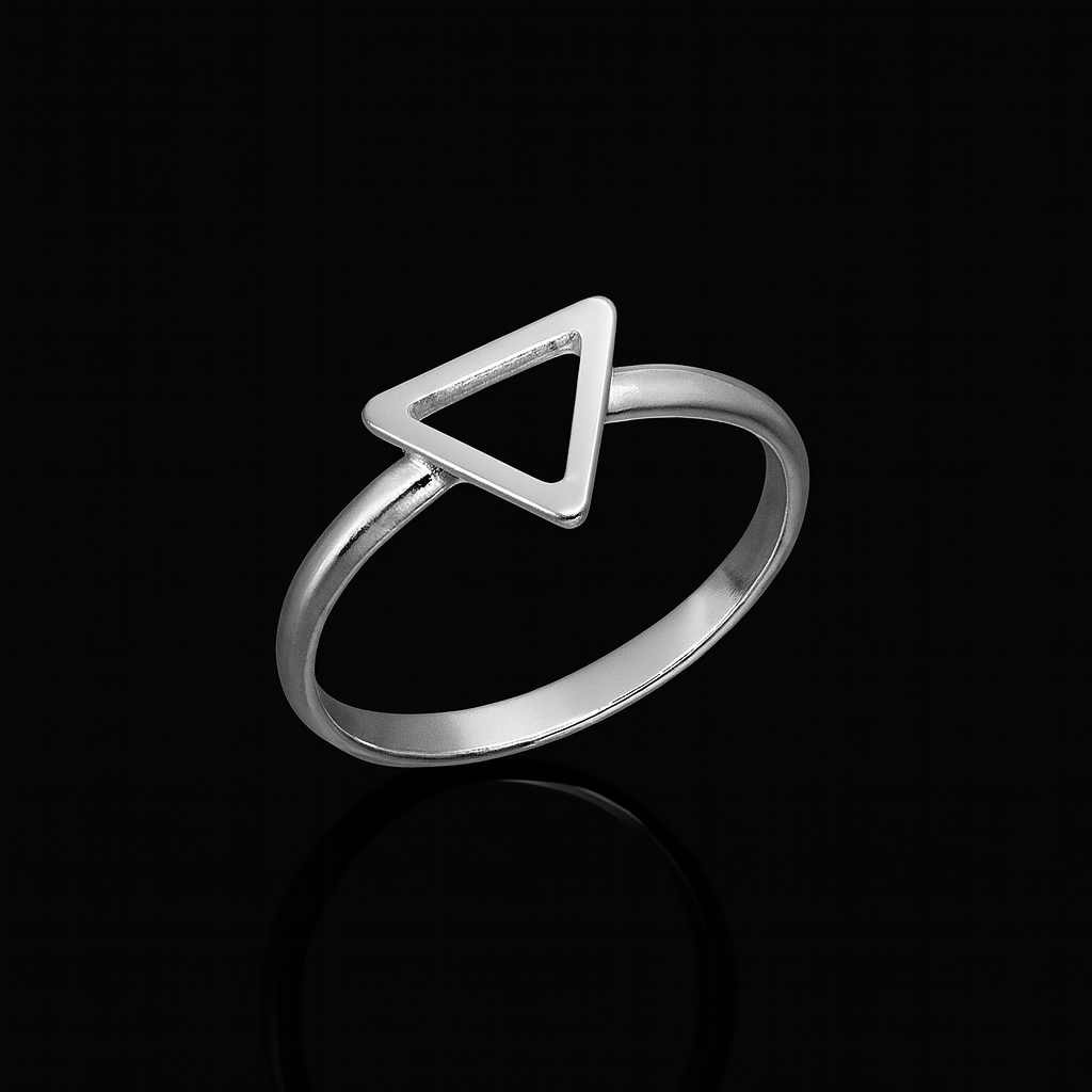 Anel Falange em Prata 925 Triângulo