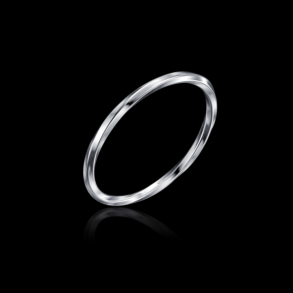 Anel Falange em Prata 925 Aro Trabalhado