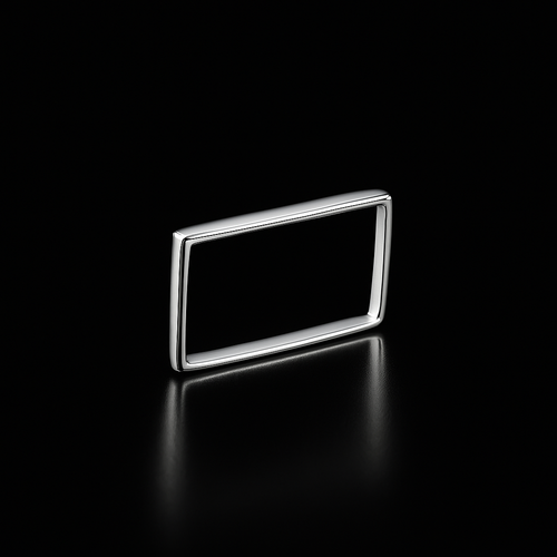 Anel em Prata 925 Quadrado