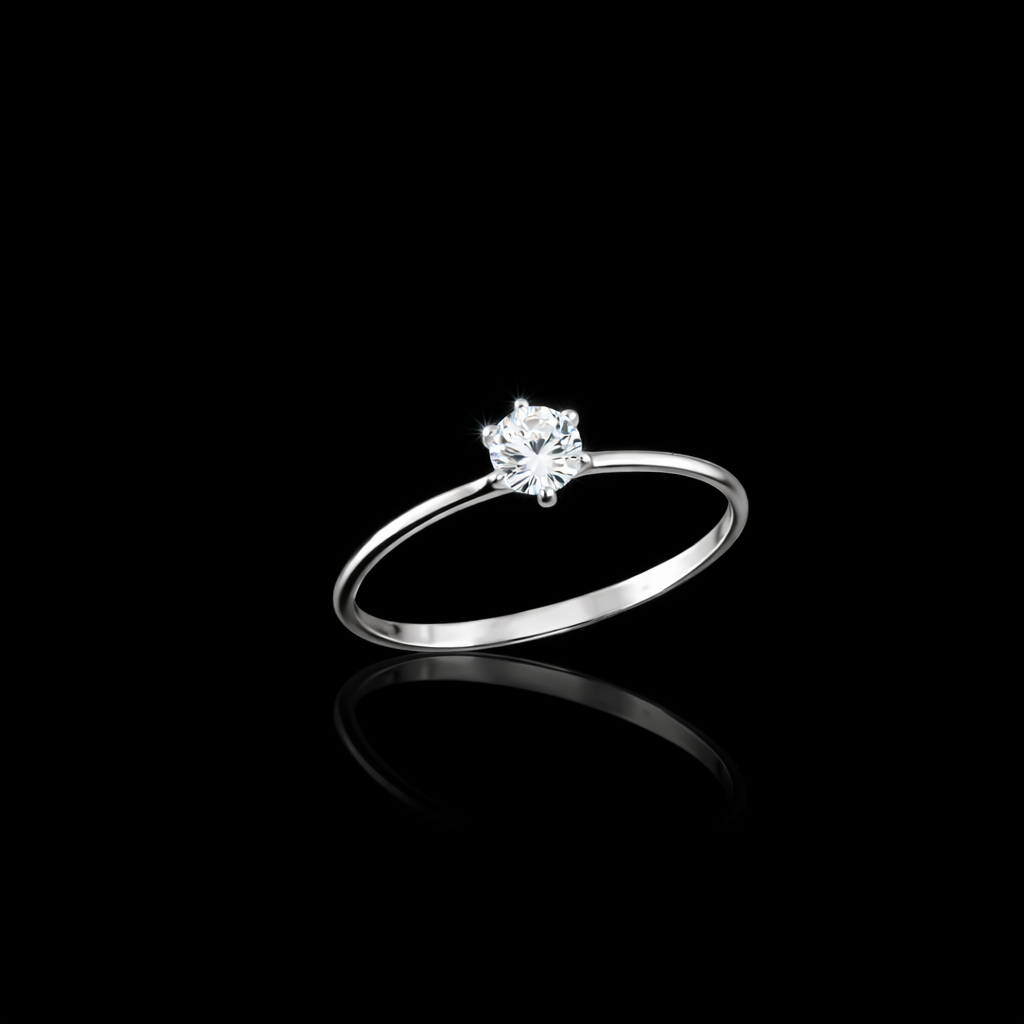 Anel em Prata 925 Solitário