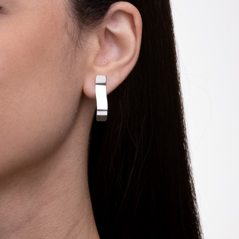 Brinco em Prata 925 Wavy